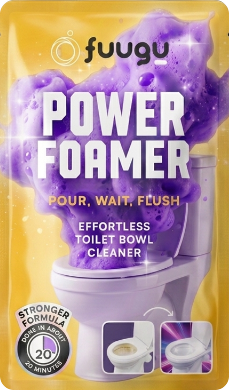 fuugu Power Foamer Effortless Toilet Bowl Cleaner pouch